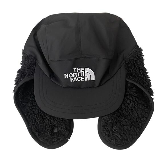 Newt The North Face Kids Size L 10-12Yrs Shasta Black Cozy Trapper Hat - Picture 1 of 15